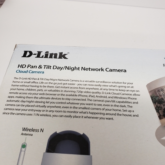 D-Link DCS-5222L HD Pan Tilt Day Night Vision Cloud Network Security Cam… - Picture 4 of 7